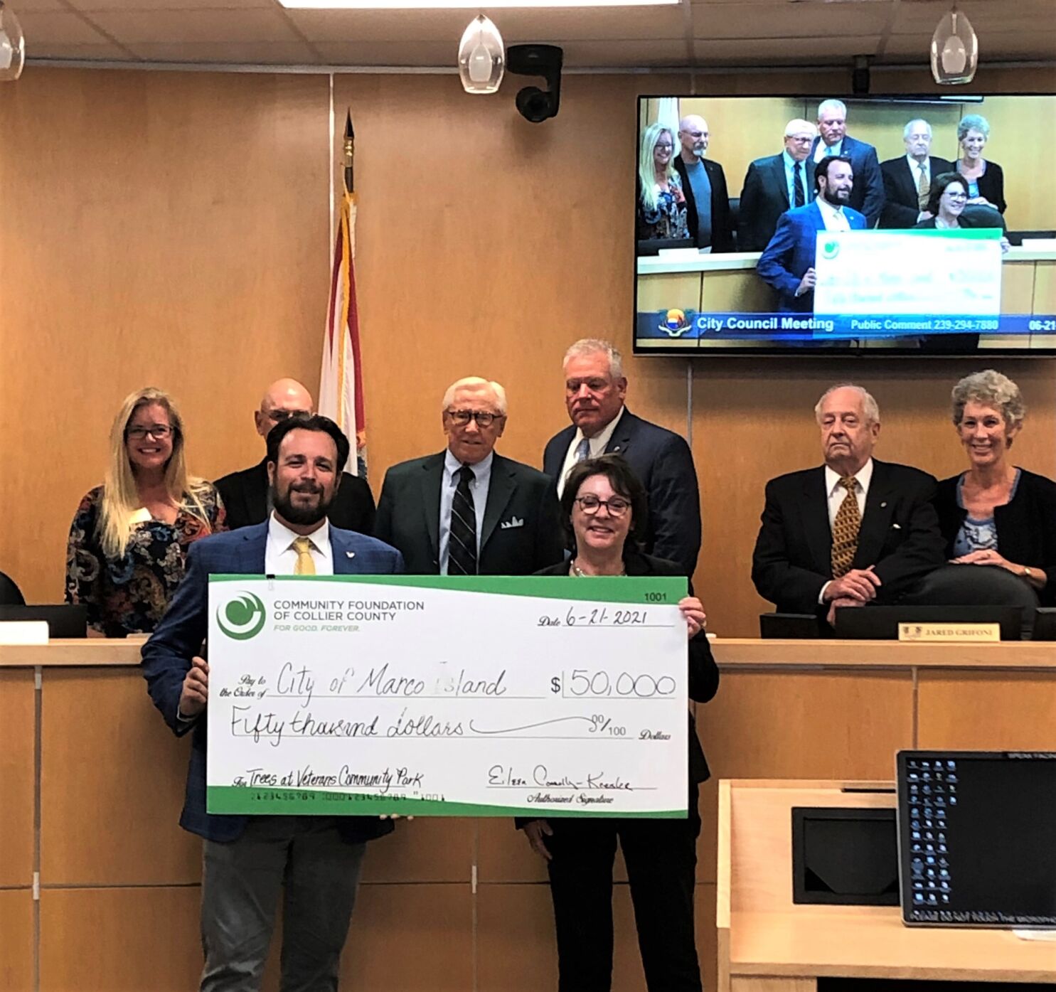 Collier County Foundation check .jpg